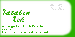 katalin reh business card